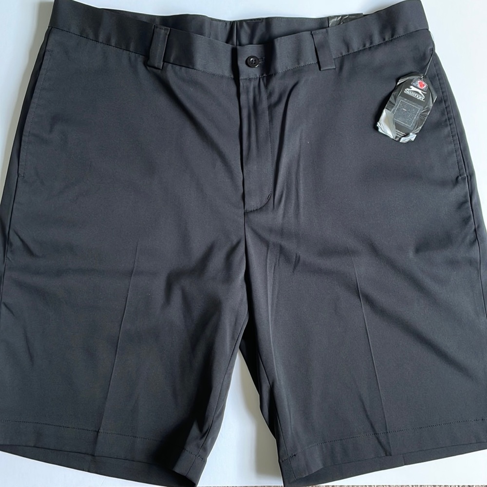 Slazenger Mens Golf Moisture Wicking Shorts Black W38